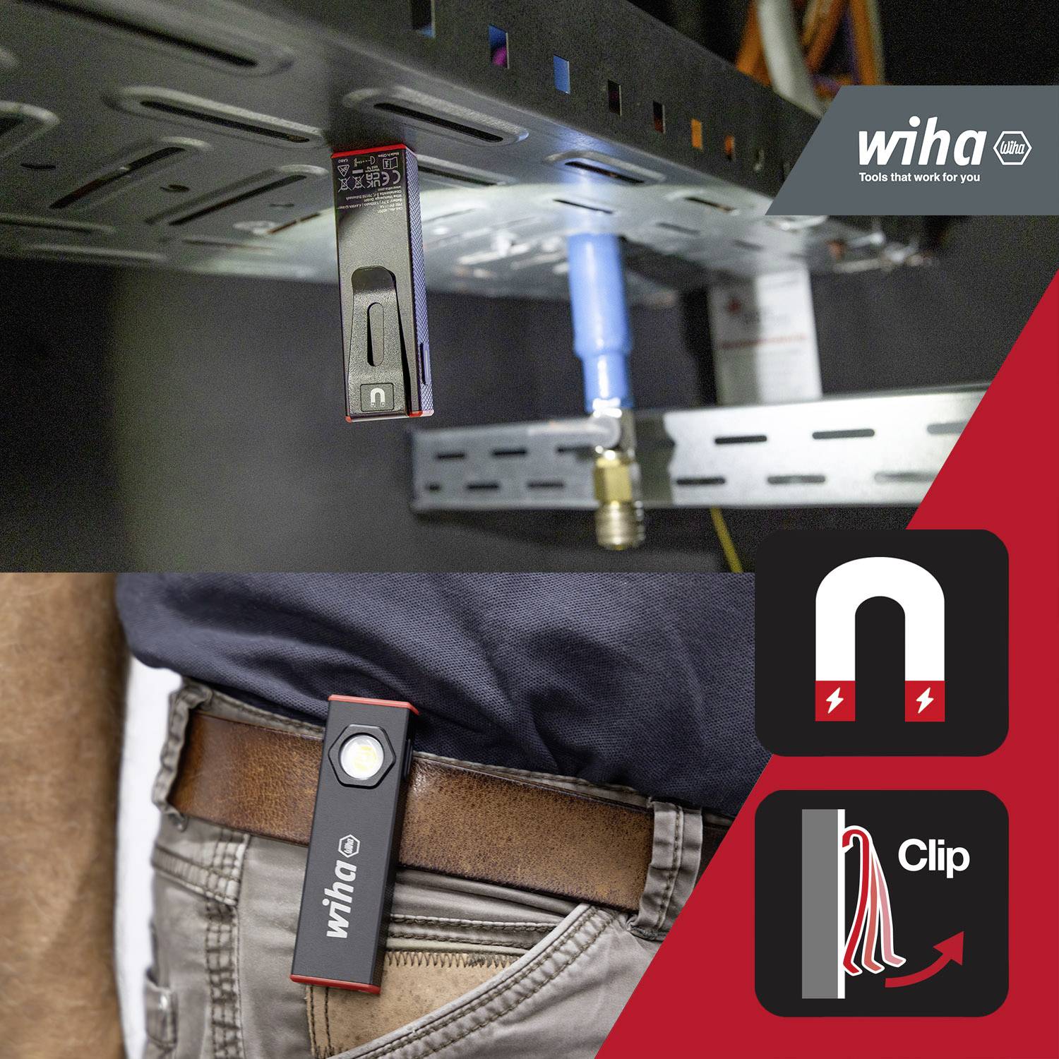 Wiha Handlampe SB490PL01 800lm 45701