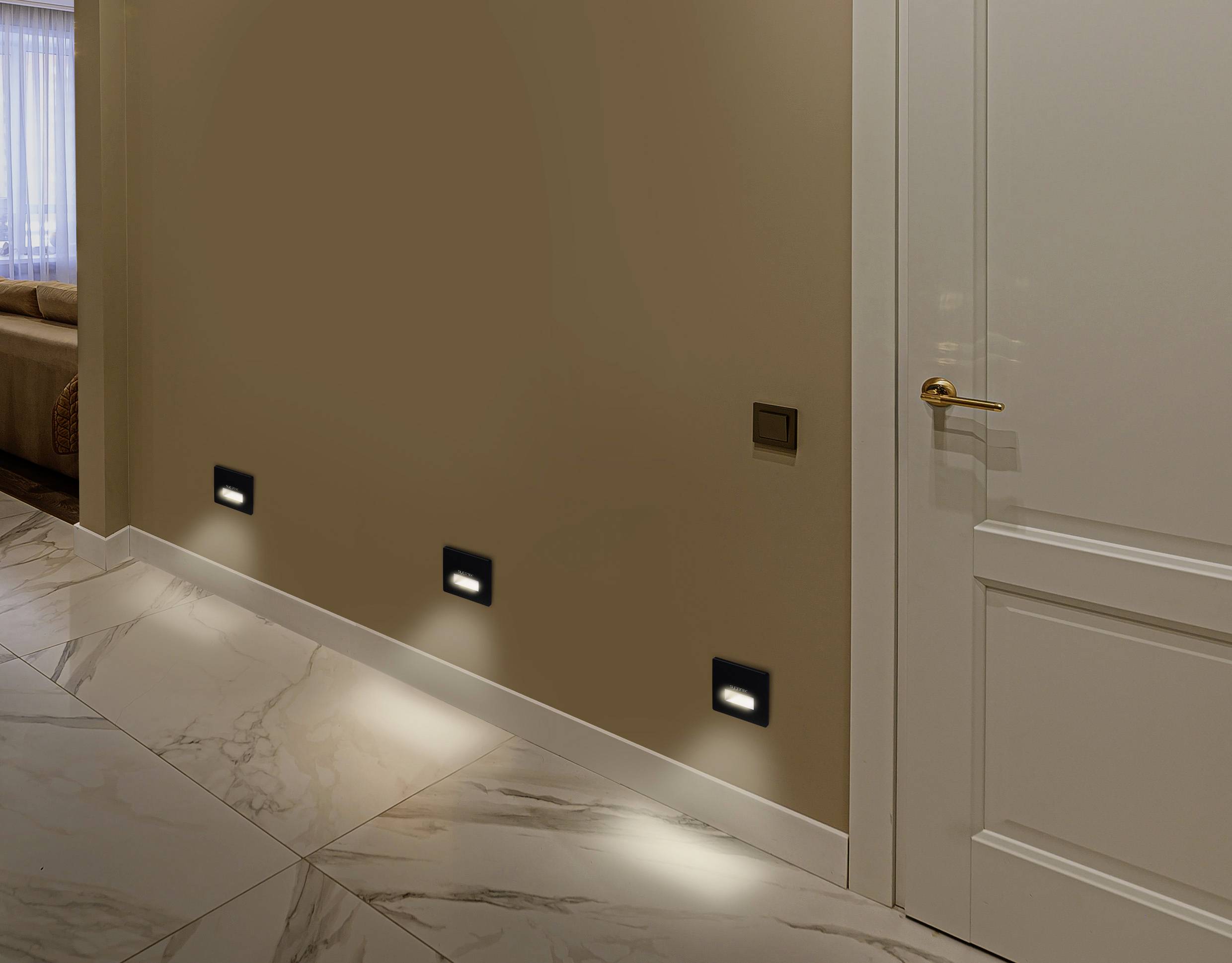 Sygonix SY-6179432 LED-Wandeinbauleuchte 1.2W LED Schwarz