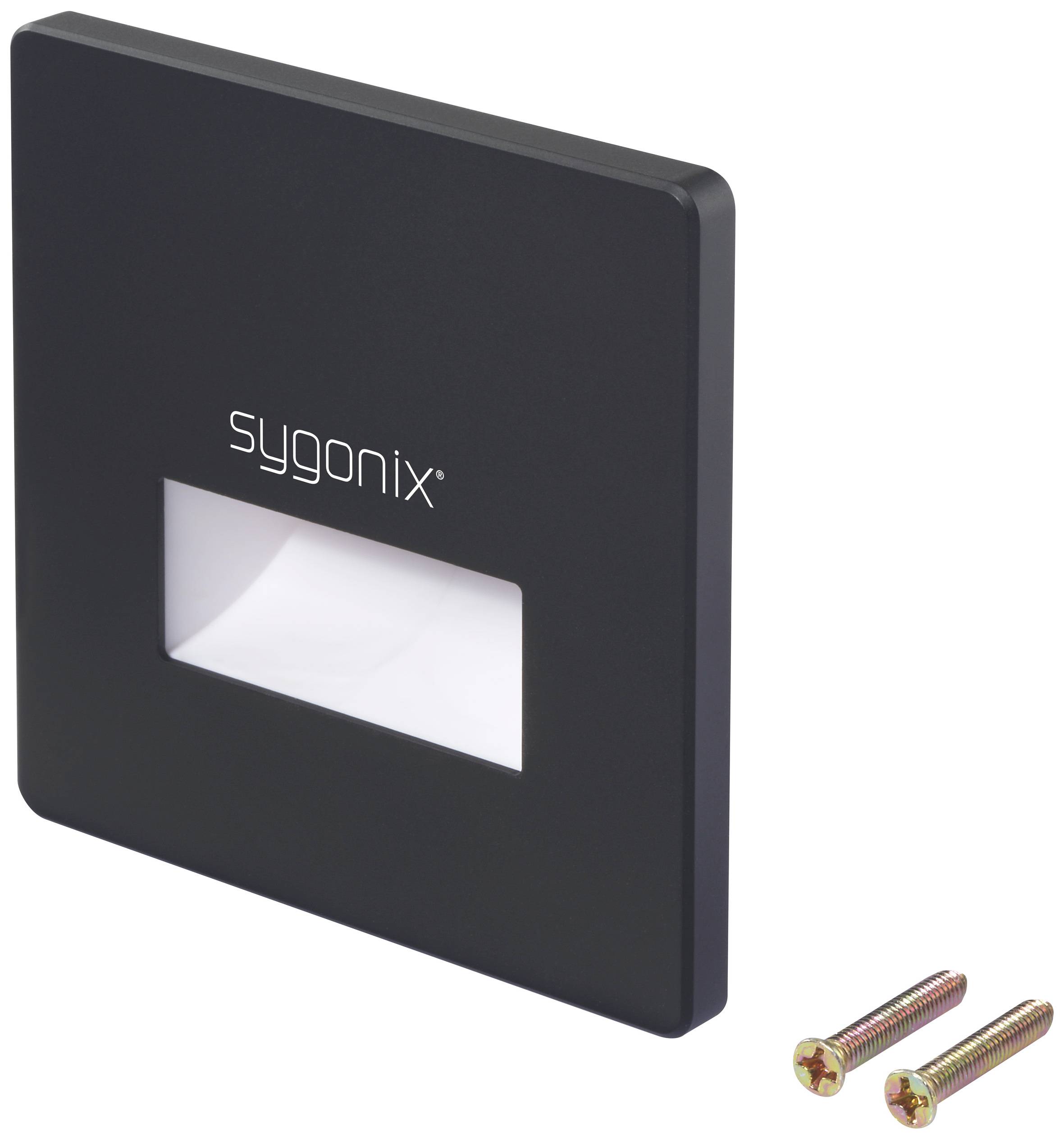 Sygonix SY-6179432 LED-Wandeinbauleuchte 1.2W LED Schwarz