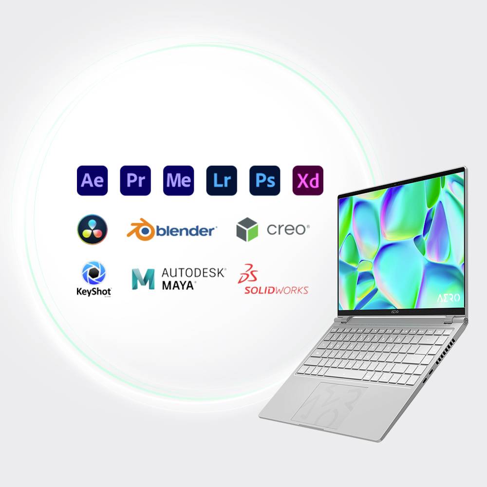 Gigabyte Gaming Notebook AERO 14 OLED BMF-H2DEBB3SH 35.6 cm (14 Zoll) 2.8K Intel® Core™ 7 13620H 16 GB RAM 512 GB SSD Deutsch, QWERTZ Silbe