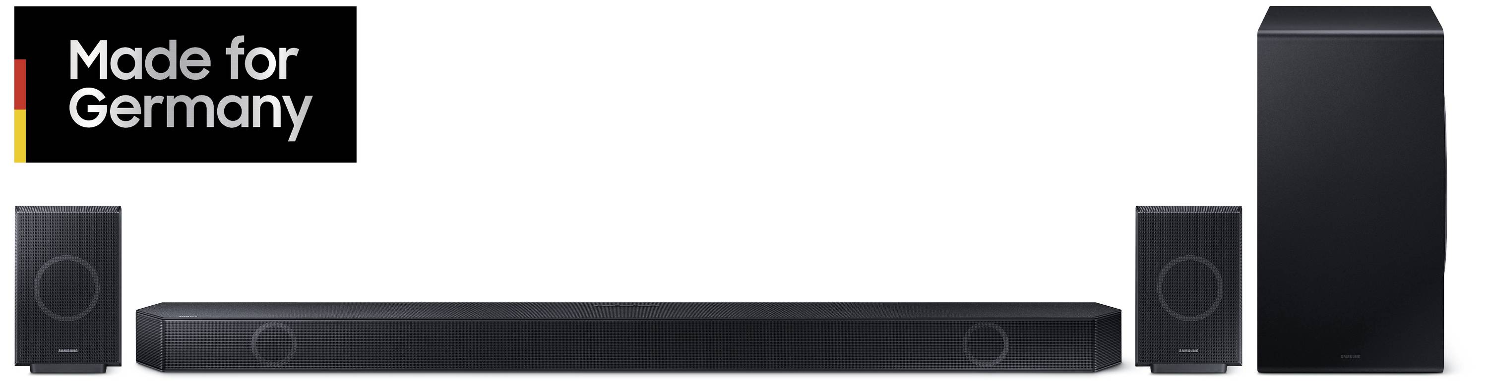 Samsung Q-Soundbar HW-Q995GD Surround System Schwarz Dolby Atmos®, Bluetooth®, High-Resolution Audio, WLAN, Wandbefestigung