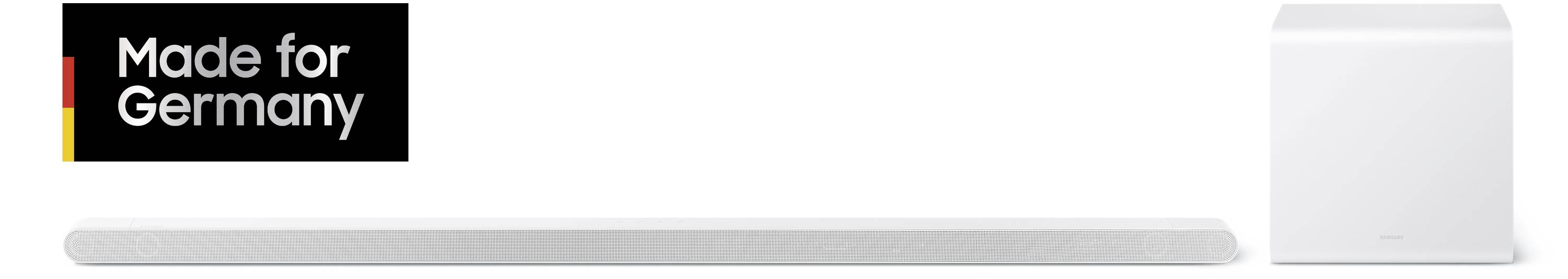 Samsung Ultra Slim Soundbar HW-S811GD Surround System Weiß Bluetooth®, Dolby Atmos®, WLAN, Wandbefestigung, Sprachsteuerung