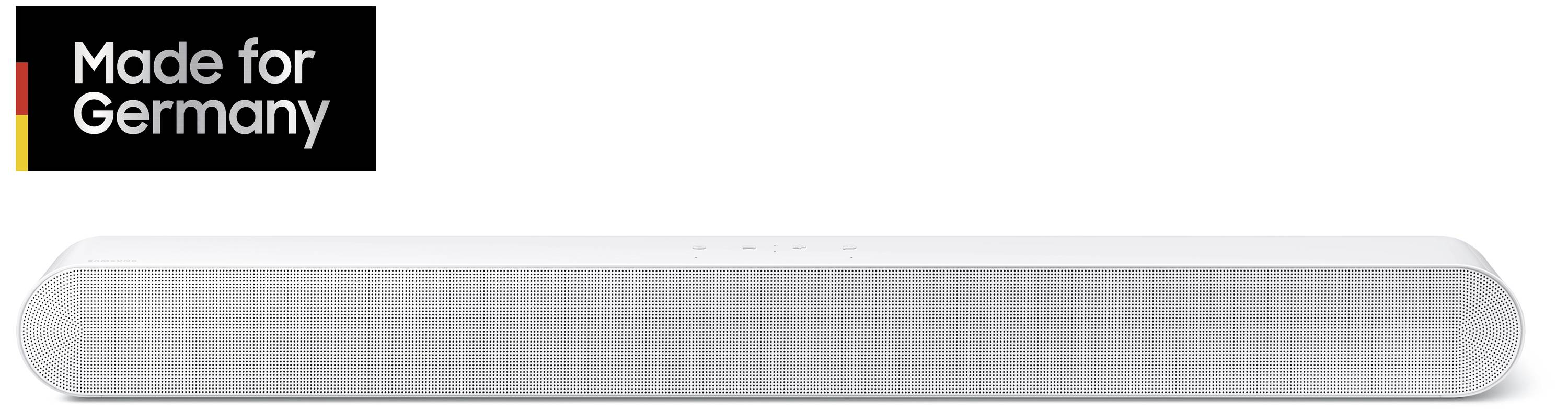 Samsung S-Soundbar HW-S67GD Soundbar Weiß Bluetooth®, Dolby Atmos®, High-Resolution Audio, WLAN, Sprachsteuerung, Wandbefestigung