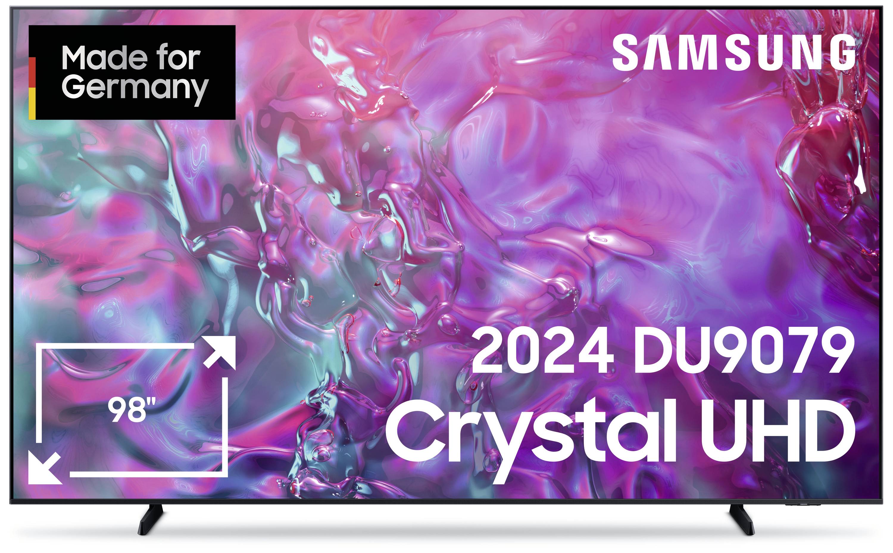 Samsung GU98DU9079UXZG Crystal UHD 4K LED-TV 249 cm 98 Zoll EEK F (A - G) CI+, DVB-C, DVB-T2, WLAN, UHD, Smart TV Schwarz
