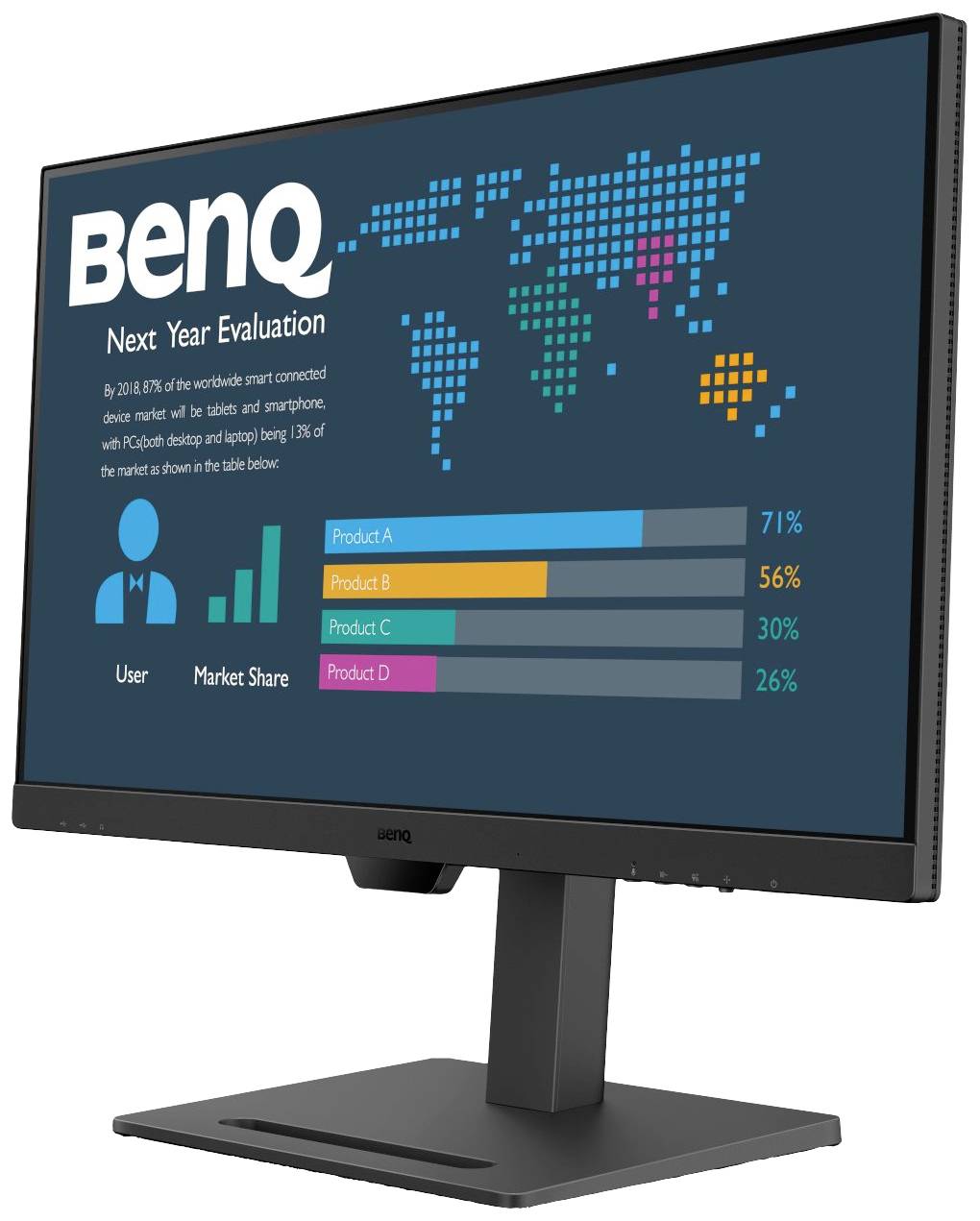 BenQ BL2790QT LED-Monitor EEK F (A - G) 68.6 cm (27 Zoll) 2560 x 1440 Pixel 16:9 5 ms DisplayPort, HDMI®, USB-A, USB-C®, Kopfhörer (3.5 mm Klinke)