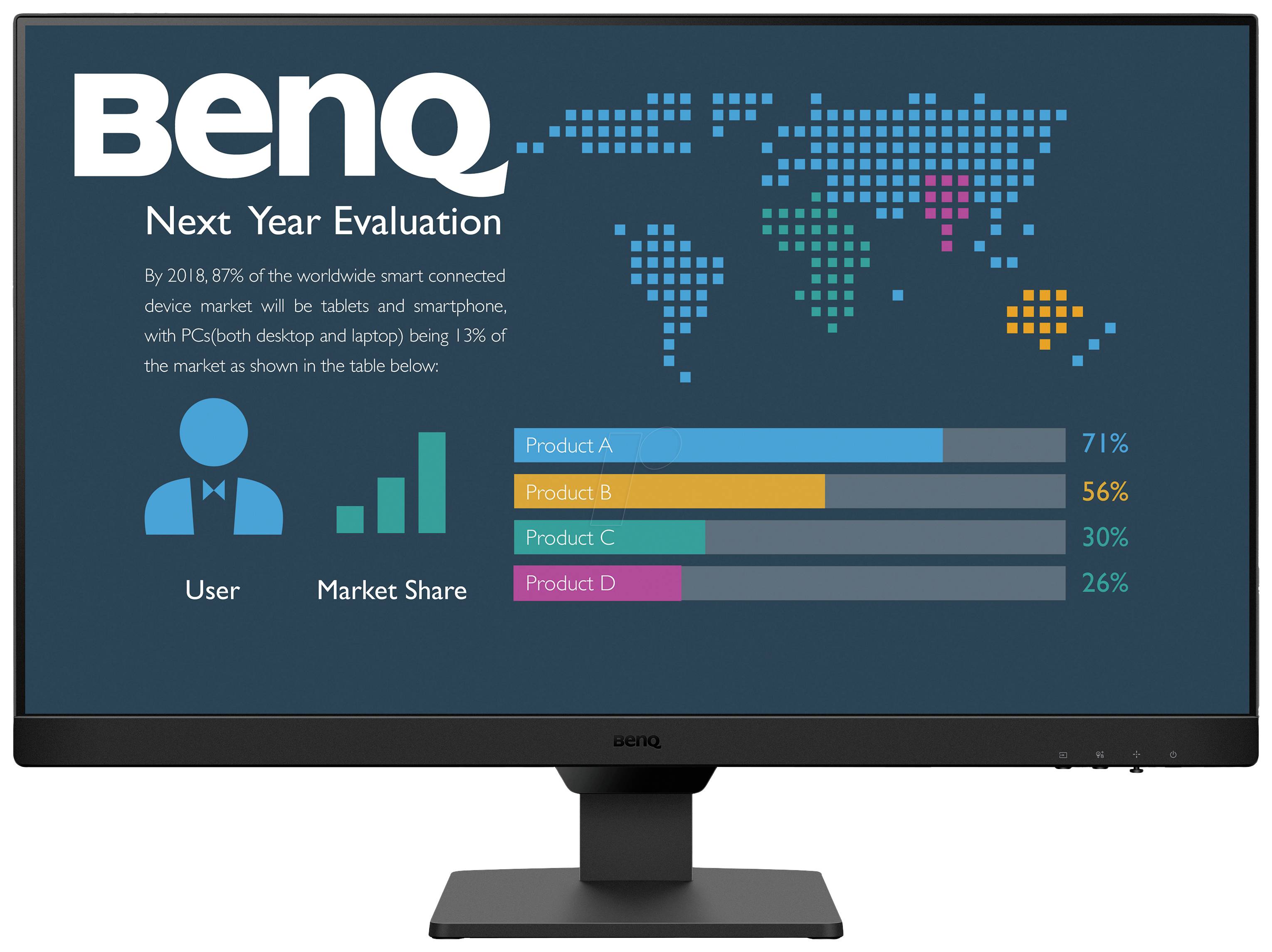 BenQ BL2790 LCD-Monitor EEK E (A - G) 68.6cm (27 Zoll) 1920 x 1080 Pixel 16:9 5 ms DisplayPort, HDMI®, Kopfhörer (3.5mm Klinke)