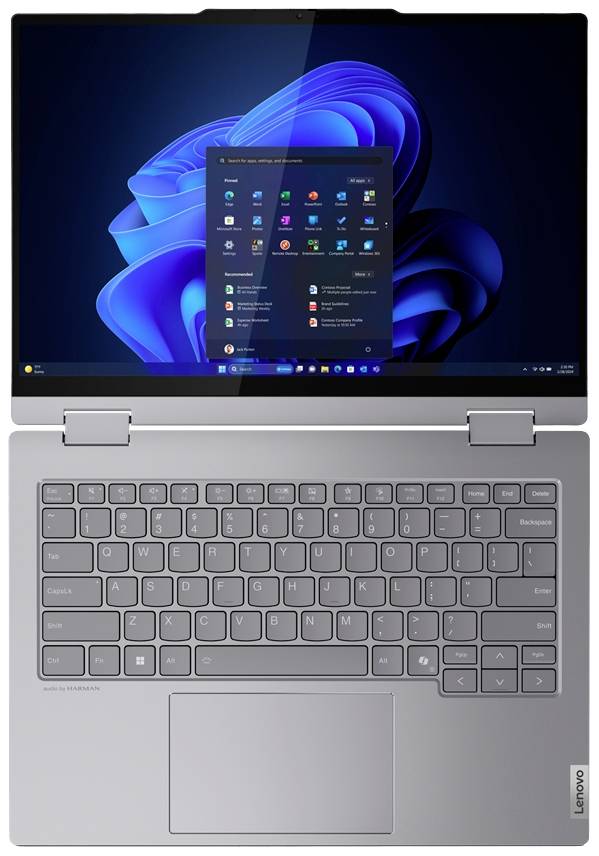 Lenovo 2-in-1 Notebook / Tablet ThinkBook 14 2-in-1 G4 IML 35.6 cm (14 Zoll) WUXGA Intel® Core™ Ultra 7 Ultra 7-155U 32 GB RAM 1 TB SSD Deutsch,