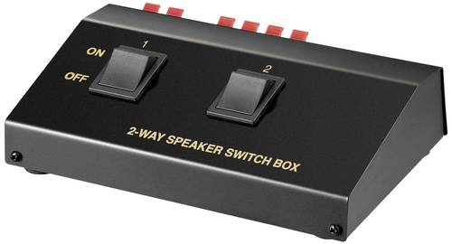 Goobay 60928 2 Port Lautsprecher-Umschalter einzeln schaltbar