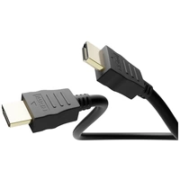 Goobay HDMI Anschlusskabel HDMI-A Stecker, HDMI-A Stecker 7.50 m Schwarz 61162 4K UHD, vergoldet, e Goobay HDMI Anschlusskabel HDMI-A Stecker, HDMI-A Stecker 7.50 m Schwarz 61162 4K UHD, vergoldet, e
