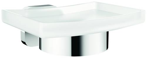 Tesa ELEGAANT 40628-00000-00 Seifenschale Chrom (glänzend), Weiß (satiniert)