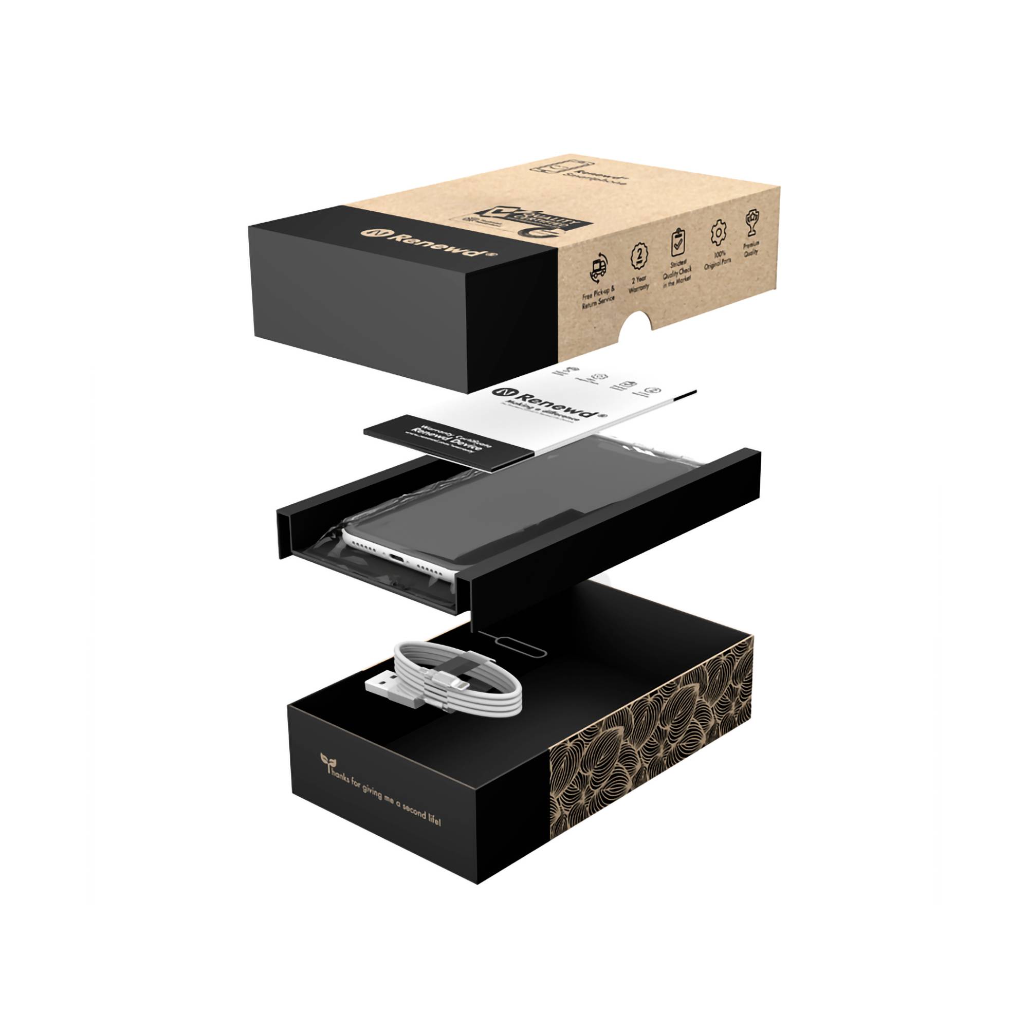 iPhone 12 Renewd® (Grade A) 64GB 6.1 Zoll (15.5 cm) iOS 16 12 Megapixel Weiß