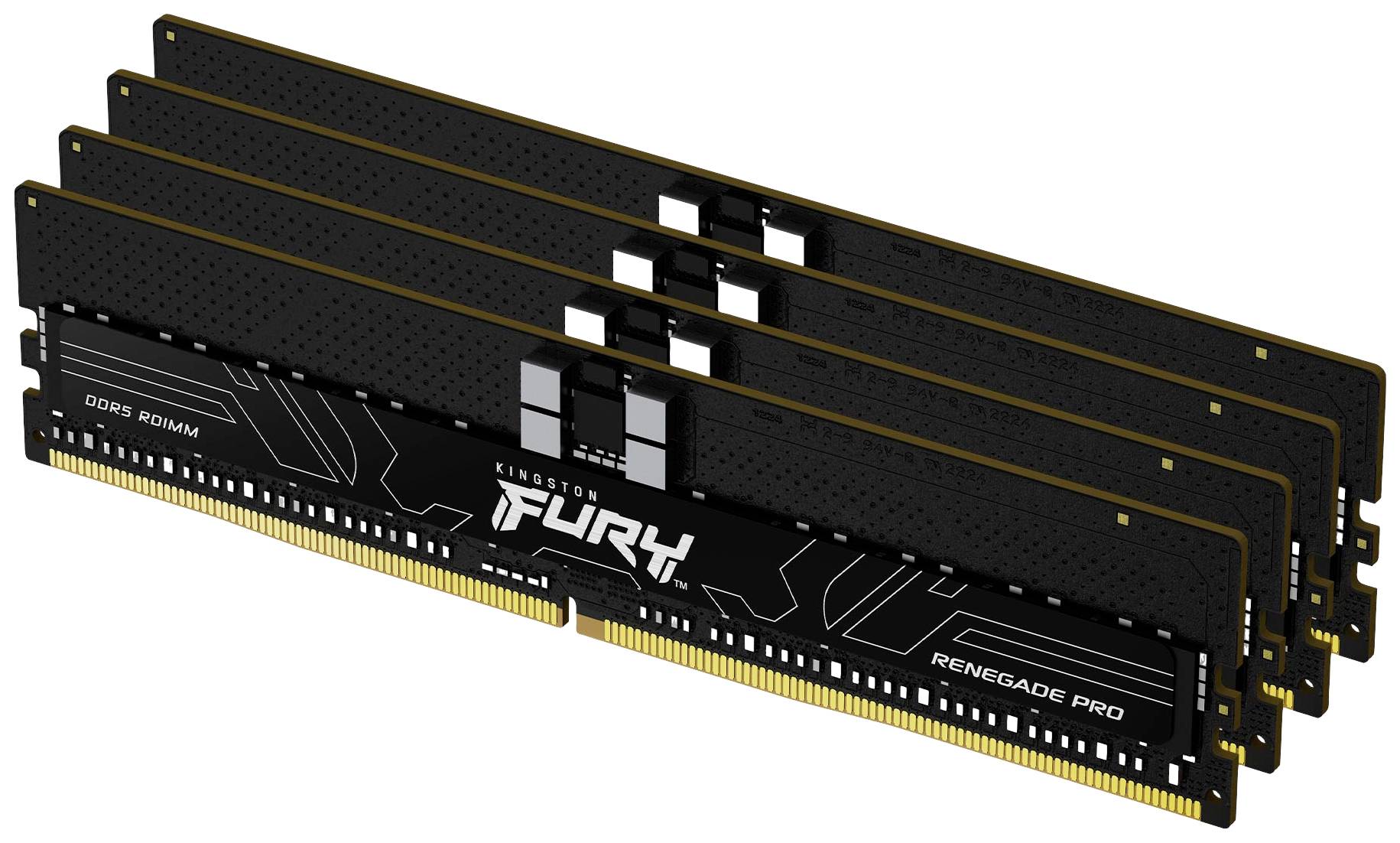 Kingston FURY Renegade Pro PC-Arbeitsspeicher Kit Retail DDR5 64GB 4 x 16GB on-die ECC 5600MHz 288pin DIMM KF556R28RBEK4-64