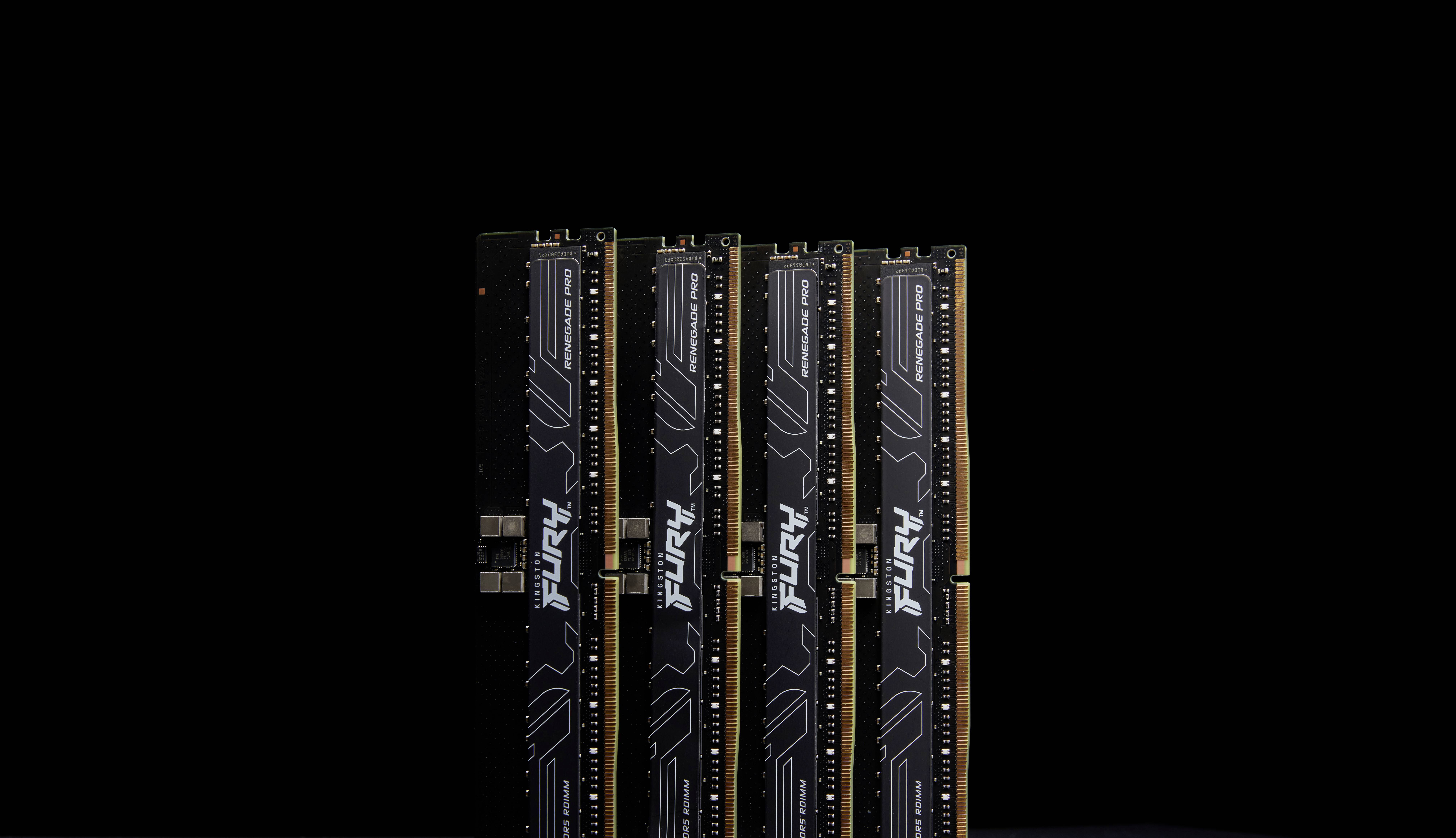 Kingston FURY Renegade Pro PC-Arbeitsspeicher Kit Retail DDR5 64GB 4 x 16GB on-die ECC 5600MHz 288pin DIMM KF556R28RBEK4-64