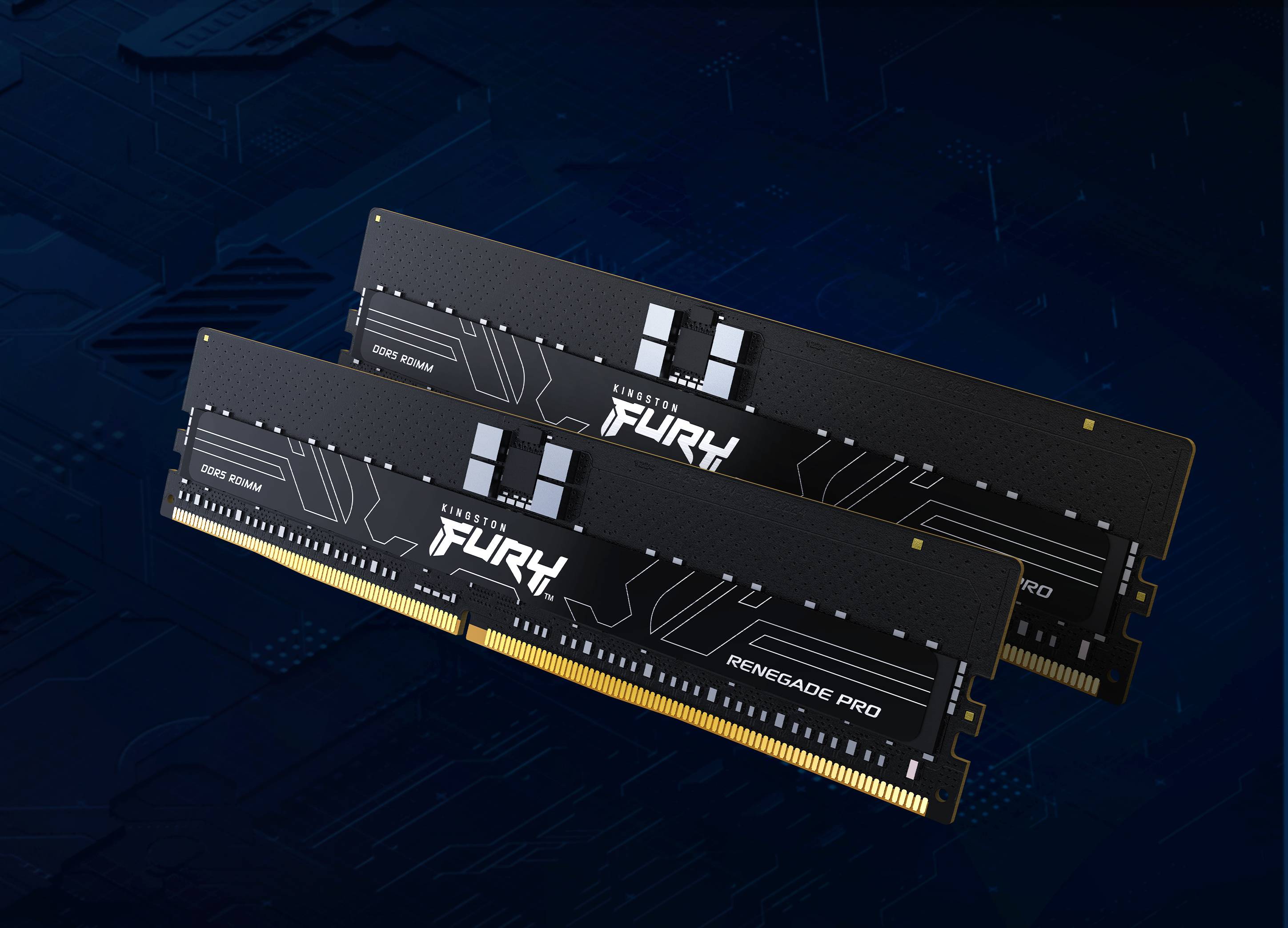 Kingston FURY Renegade Pro PC-Arbeitsspeicher Kit Retail DDR5 64GB 4 x 16GB on-die ECC 5600MHz 288pin DIMM KF556R28RBEK4-64