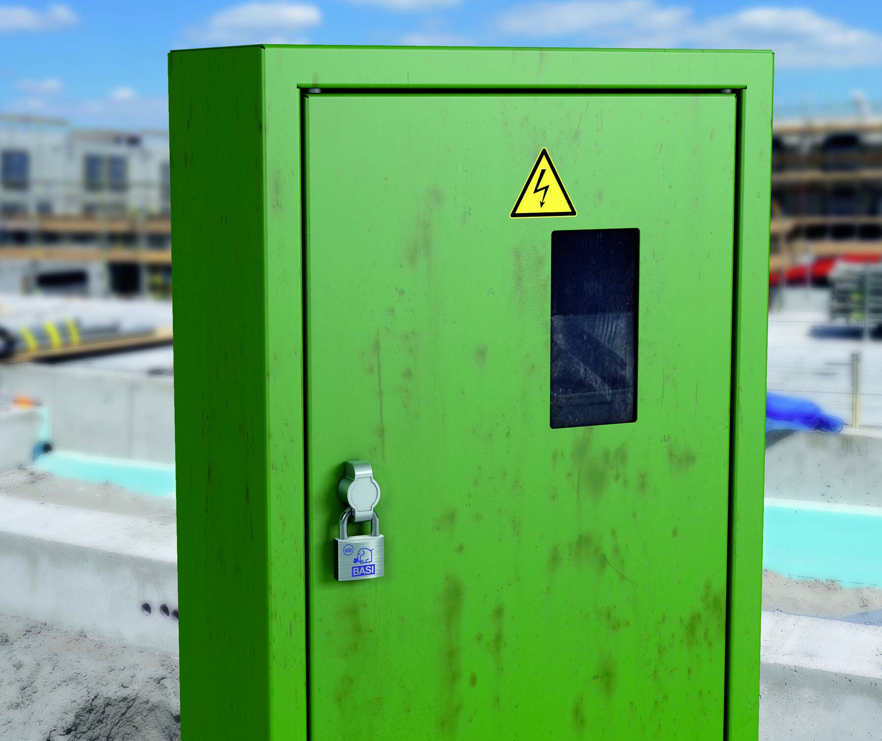 Basi 9000-1361 Drehriegelschloss Chrom