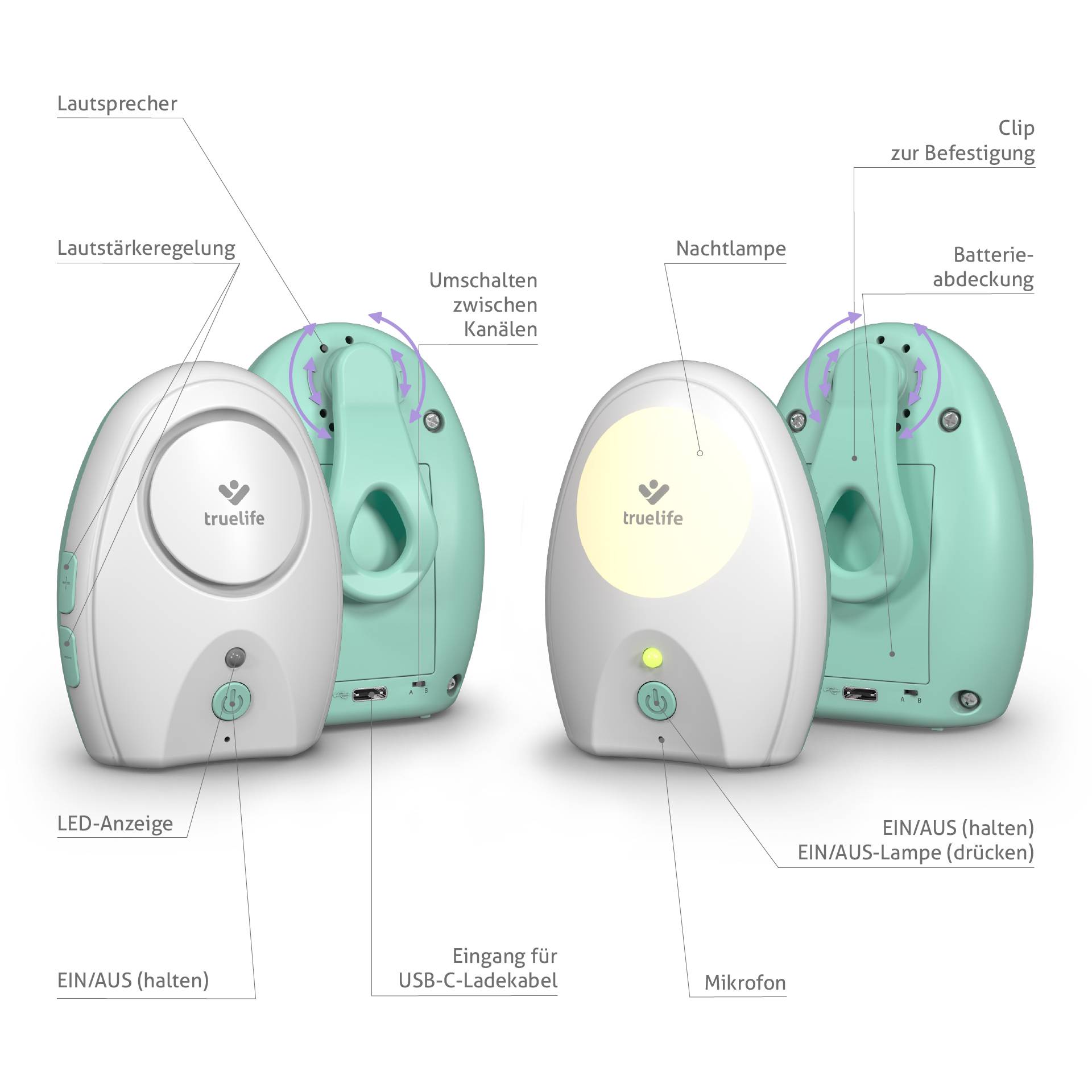 Truelife VM Pocket TLNTVMP Babyphone Funk