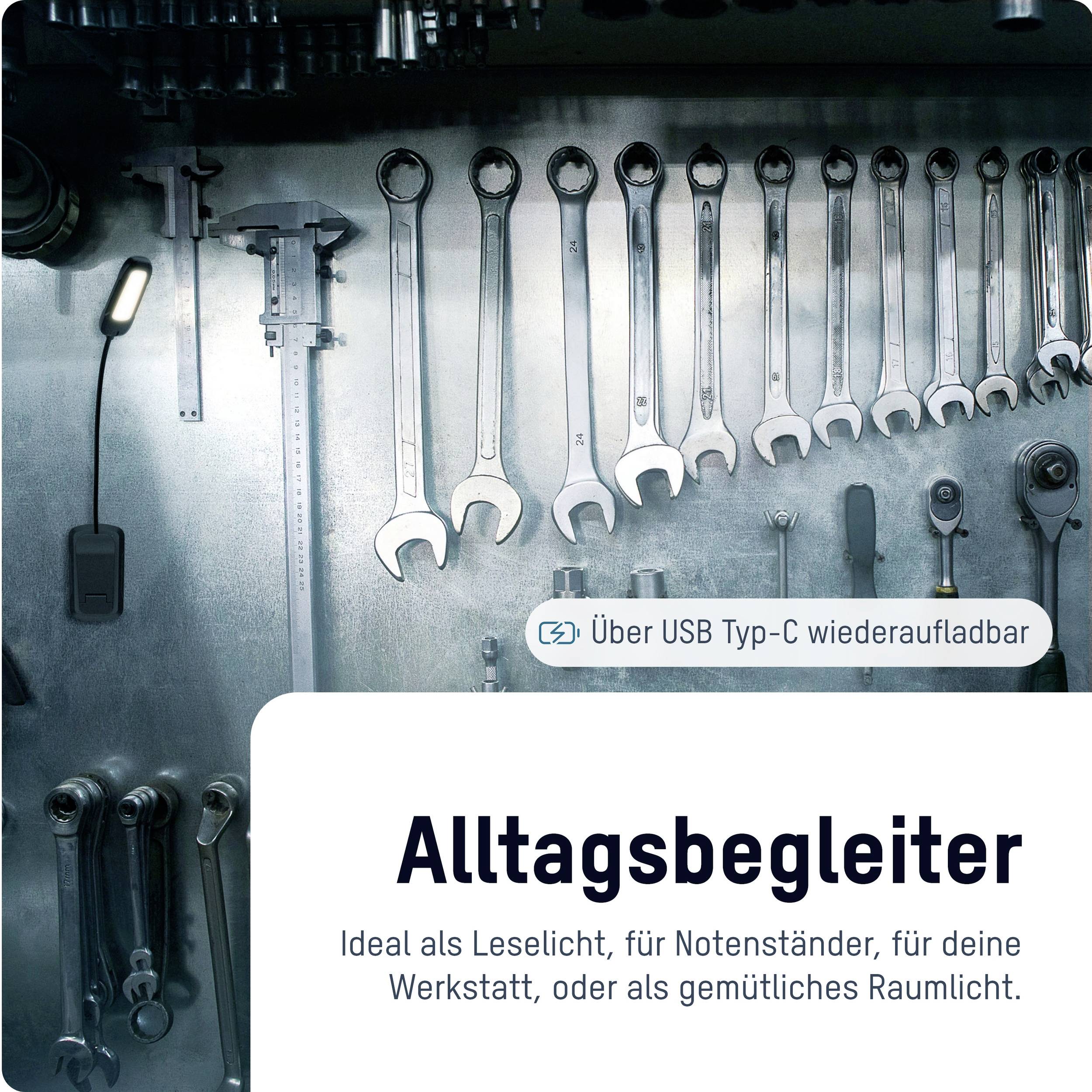 Ansmann 1600-0531 Clip-Light Mobile Kleinleuchte LED Schwarz