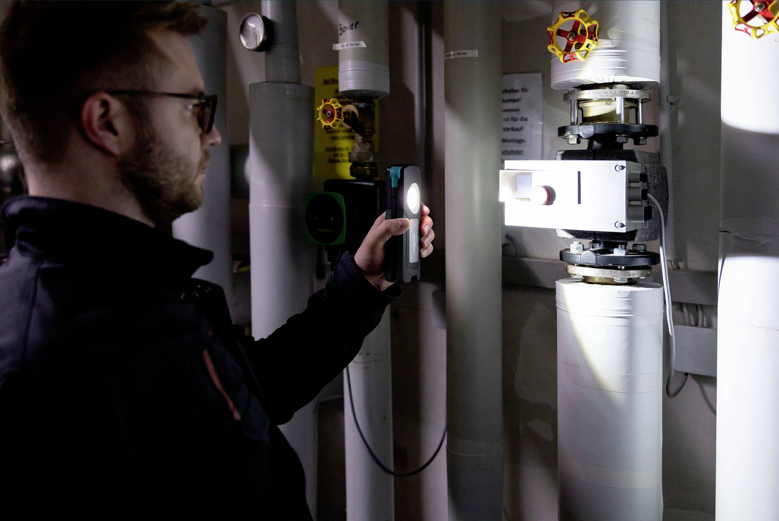 ANSMANN LED Akku-Arbeitsleuchte WL1500R Pocket Flex