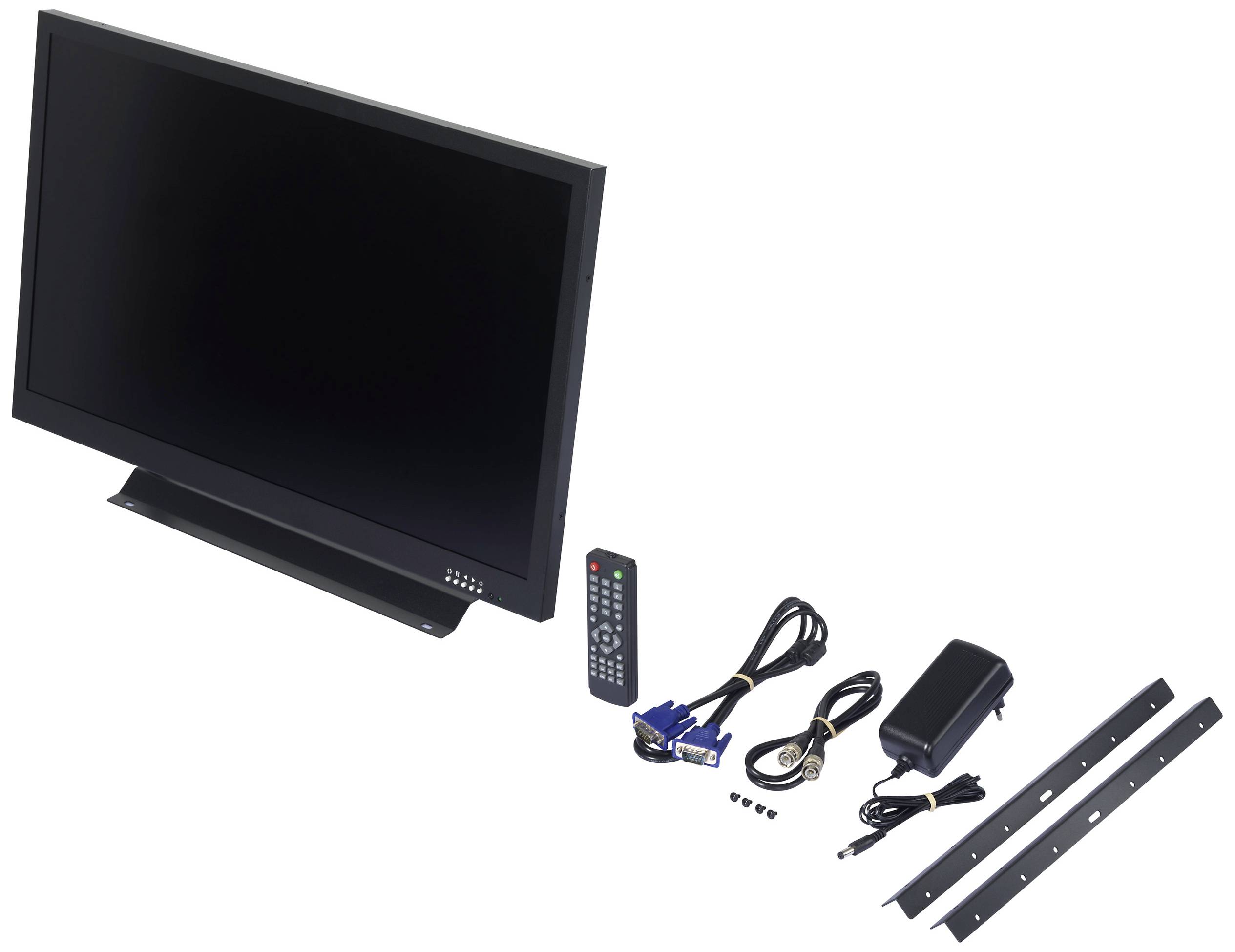Renkforce RF-PM-240 LED-Monitor EEK E (A - G) 60.50cm (24 Zoll) 1920 x 1080 Pixel 16:9 5 ms HDMI®, BNC, USB, VGA, Cinch-Eingang