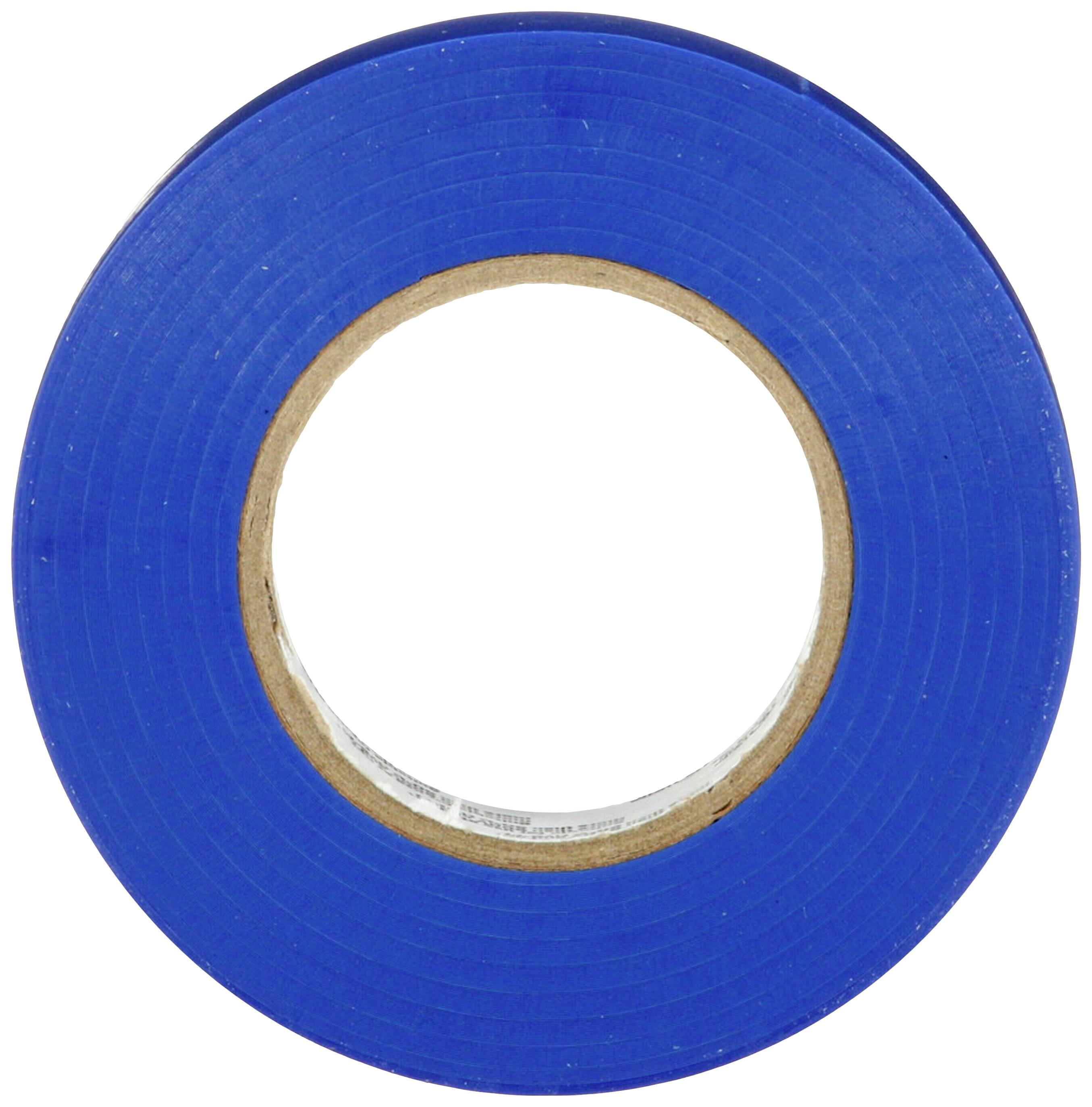 Blaues Klebeband, von oben gesehen.