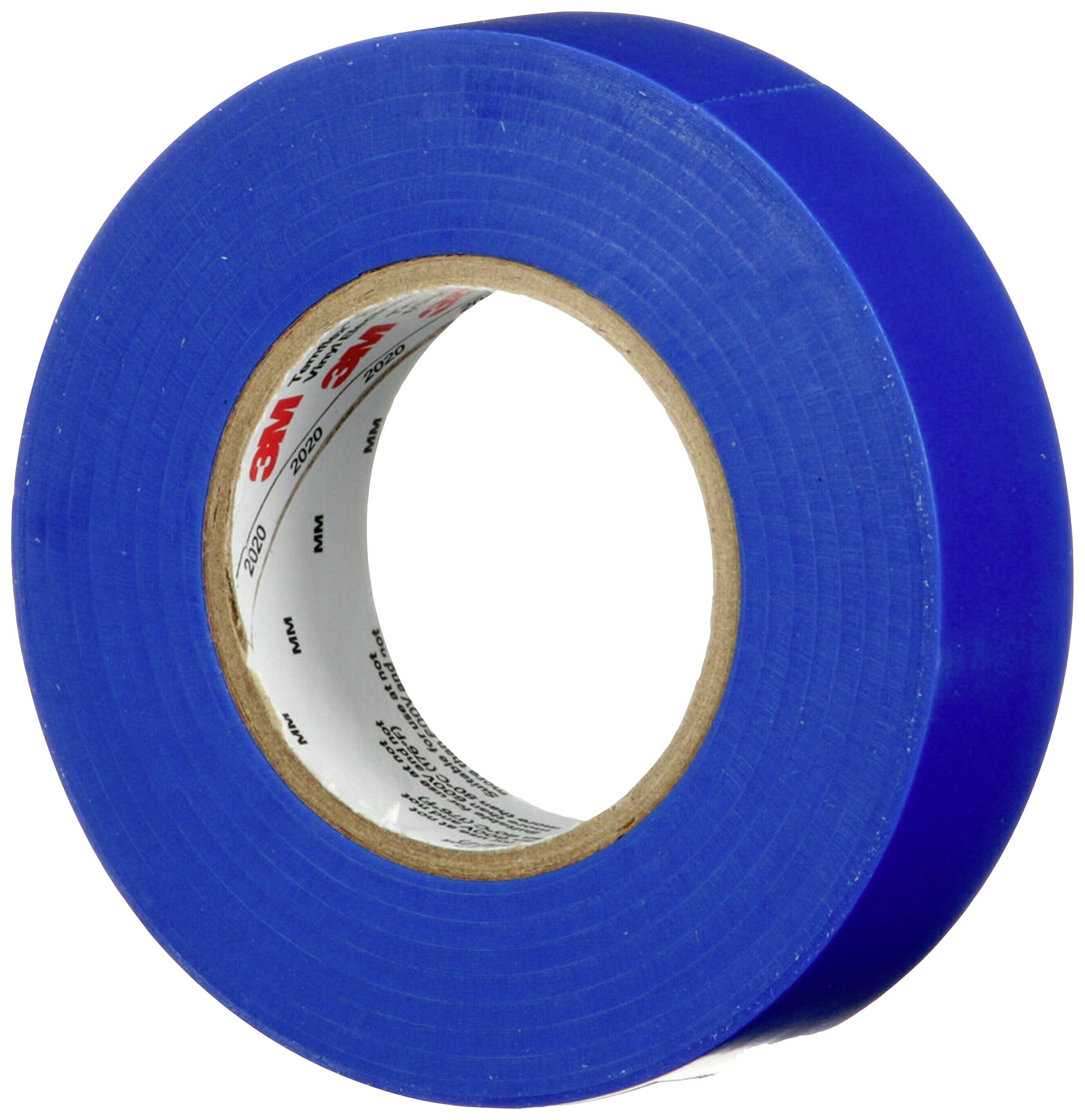 Eine Rolle blaues Isolierband.