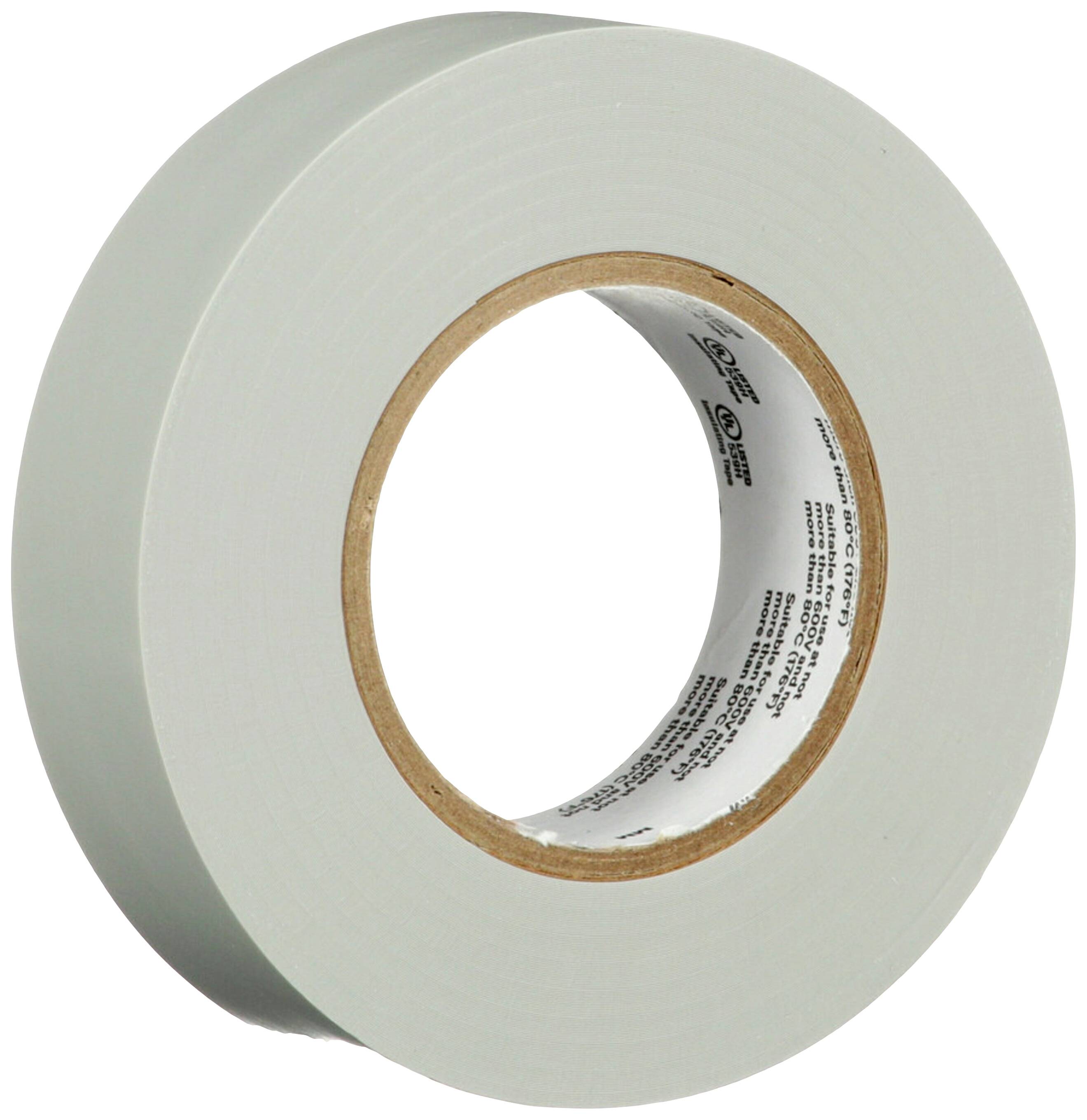 Eine Rolle graues Isolierband, teilweise abgewickelt, vor weißem Hintergrund.