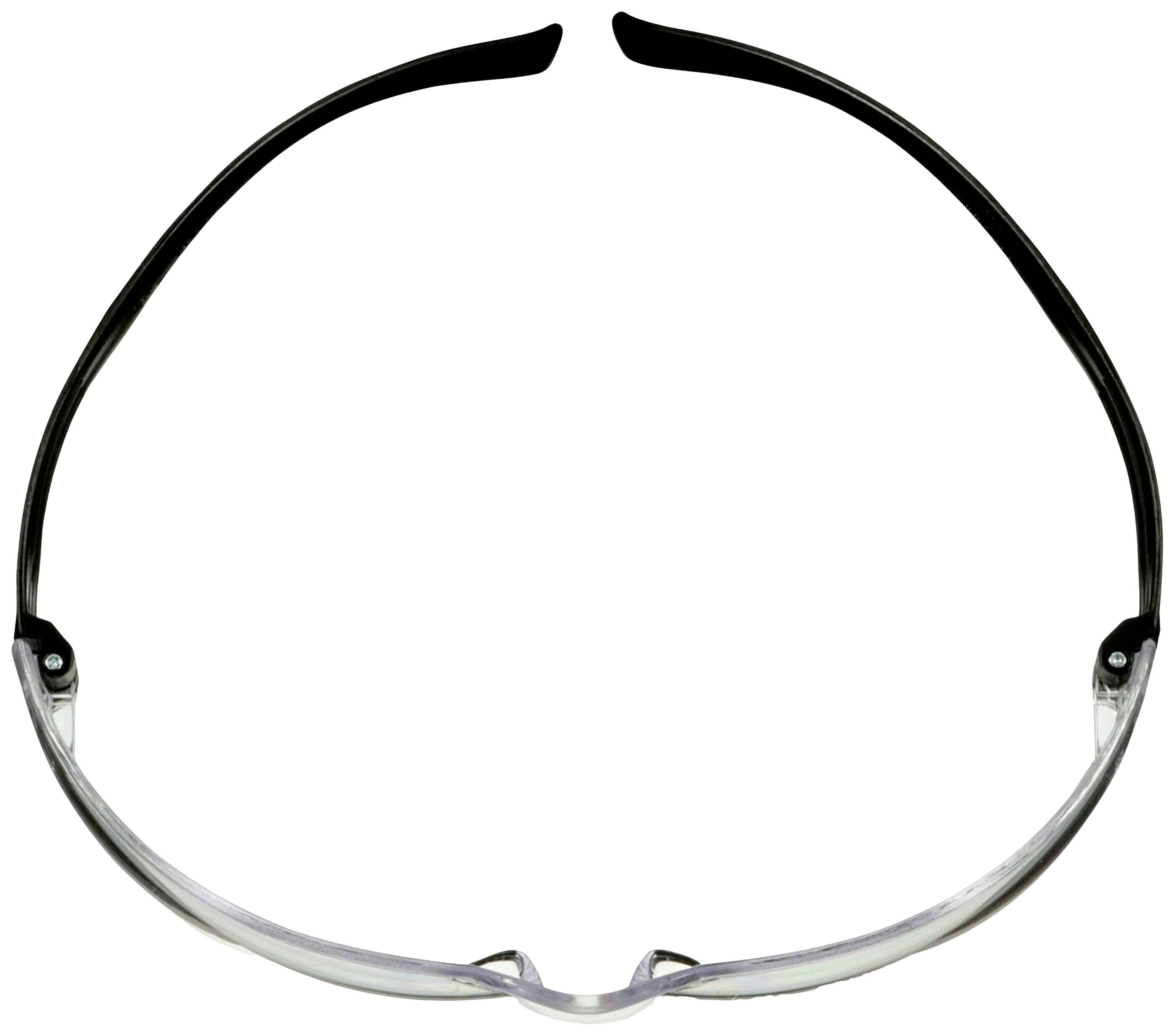 3M SF101AF-BLK Schutzbrille mit Antibeschlag-Schutz, mit Antikratz-Schutz Schwarz