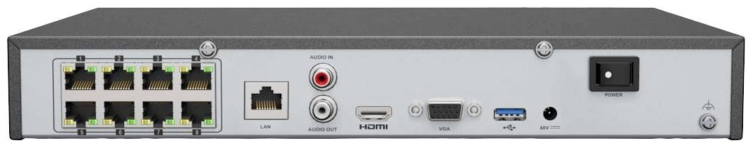 Annke N48PAW+I91DD*4+2T LAN IP-Überwachungskamera-Set 8-Kanal mit 4 Kameras 4096 x 3072 Pixel