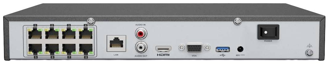 Annke N48PAW+I91DG*4+2T LAN IP-Überwachungskamera-Set 8-Kanal mit 4 Kameras 4096 x 3072 Pixel