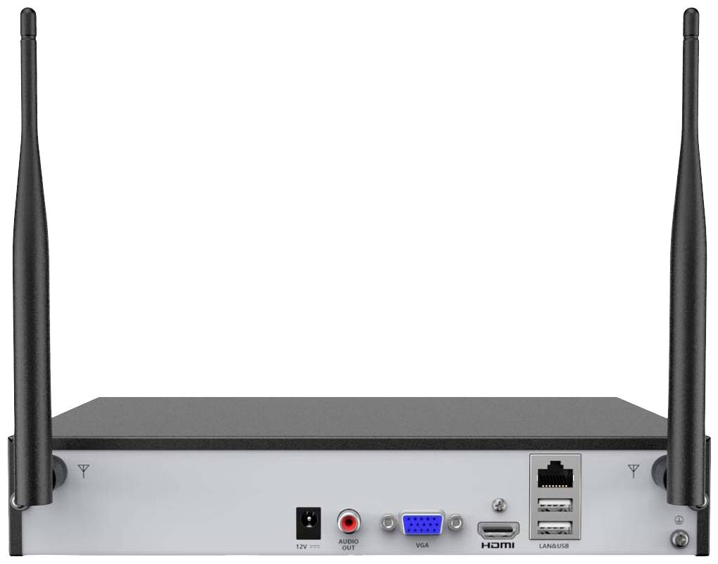 Annke N48WHS+I51CE*4 WLAN IP-Überwachungskamera-Set 8-Kanal mit 4 Kameras 2560 x 1920 Pixel