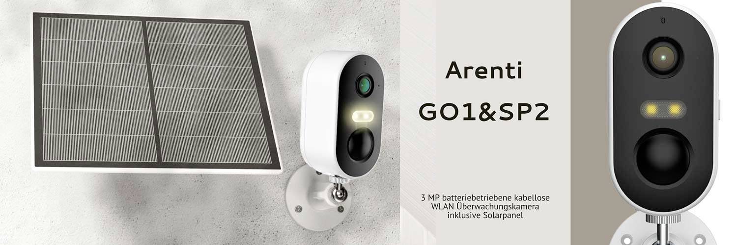 Arenti GO1 & SP2 WLAN IP Überwachungskamera 2304 x 1296 Pixel