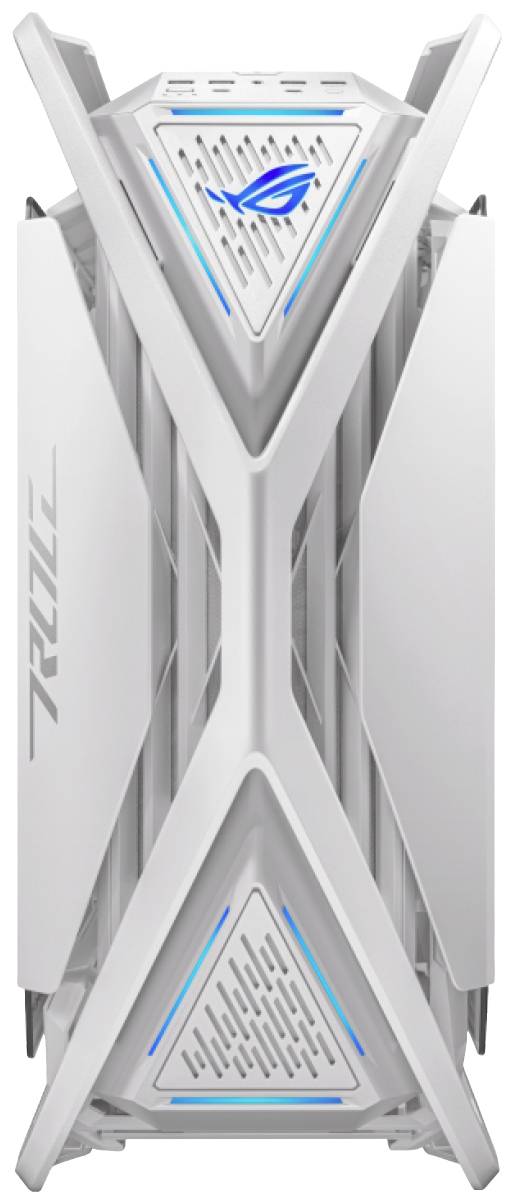 Asus GR701 ROG Hyperion White Midi-Tower Gaming-Gehäuse Weiß 4 vorinstallierte Lüfter, Integrierte Beleuchtung, Staubfilter