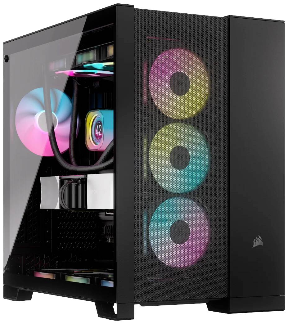 Corsair 6500D AIRFLOW Midi-Tower PC-Gehäuse Schwarz Seitenfenster