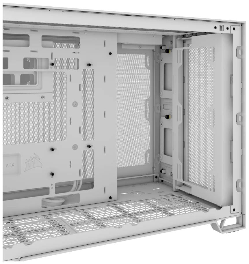 Corsair 2500D AIRFLOW Midi-Tower PC-Gehäuse Weiß Seitenfenster