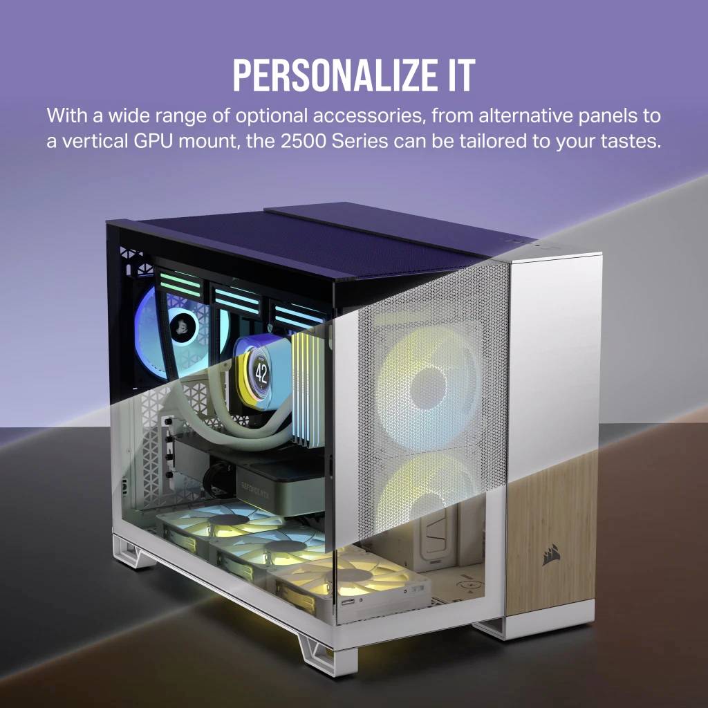 Corsair 2500X Midi-Tower PC-Gehäuse Schwarz Seitenfenster
