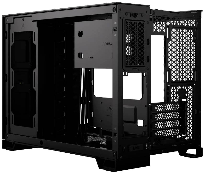 Corsair 2500X Midi-Tower PC-Gehäuse Schwarz Seitenfenster