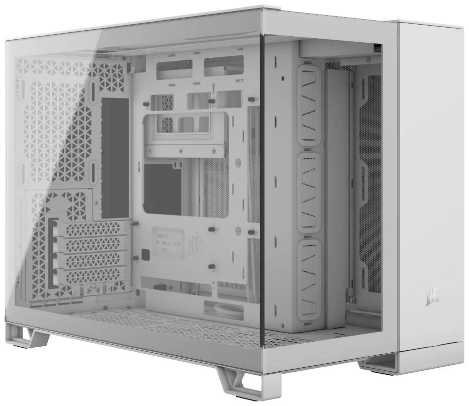 Corsair 2500X Midi-Tower PC-Gehäuse Weiß Seitenfenster