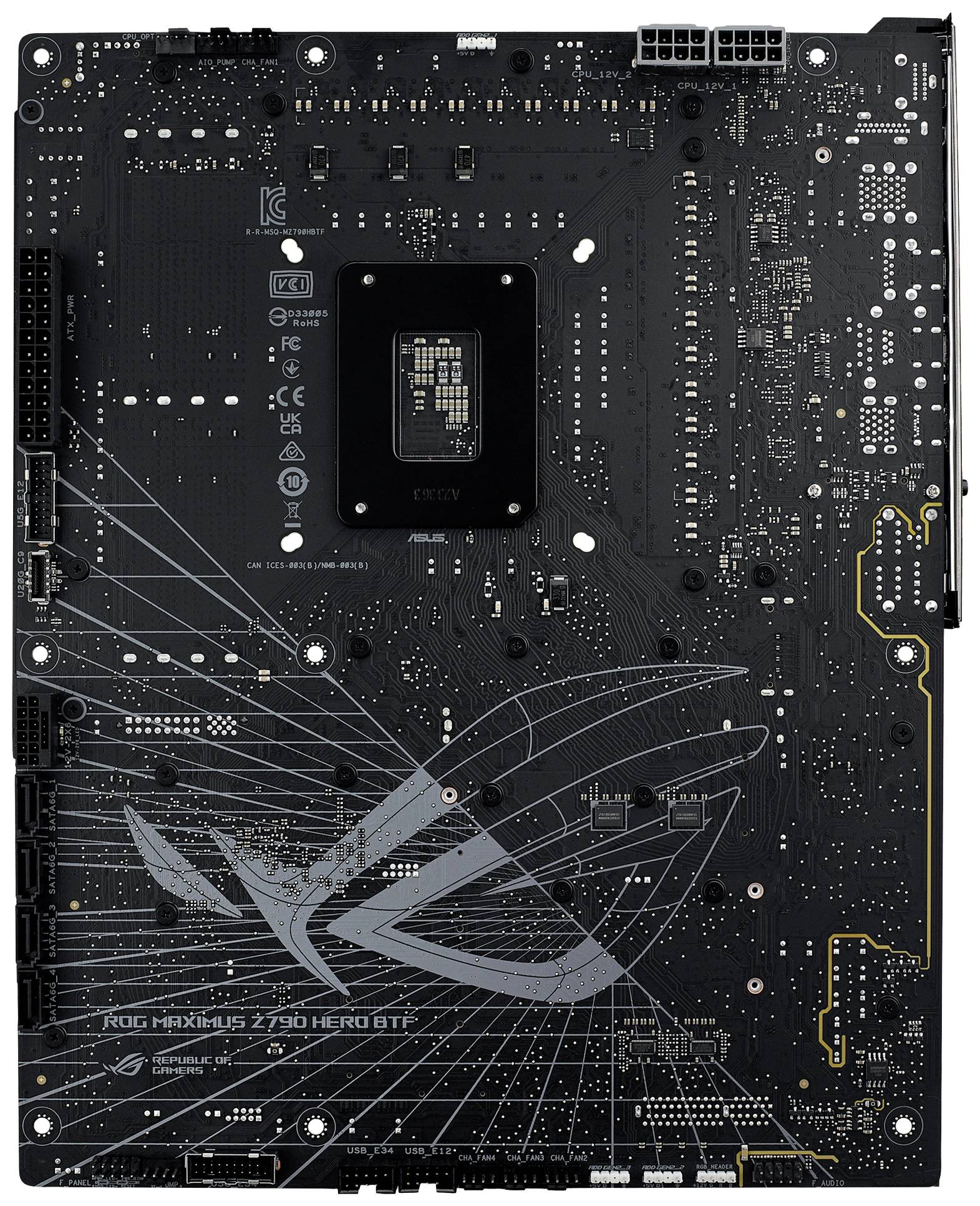 Asus ROG MAXIMUS Z790 HERO BTF Mainboard Sockel (PC) Intel® LGA 1700 Formfaktor (Details) ATX Mainboard-Chipsatz Intel® Z790
