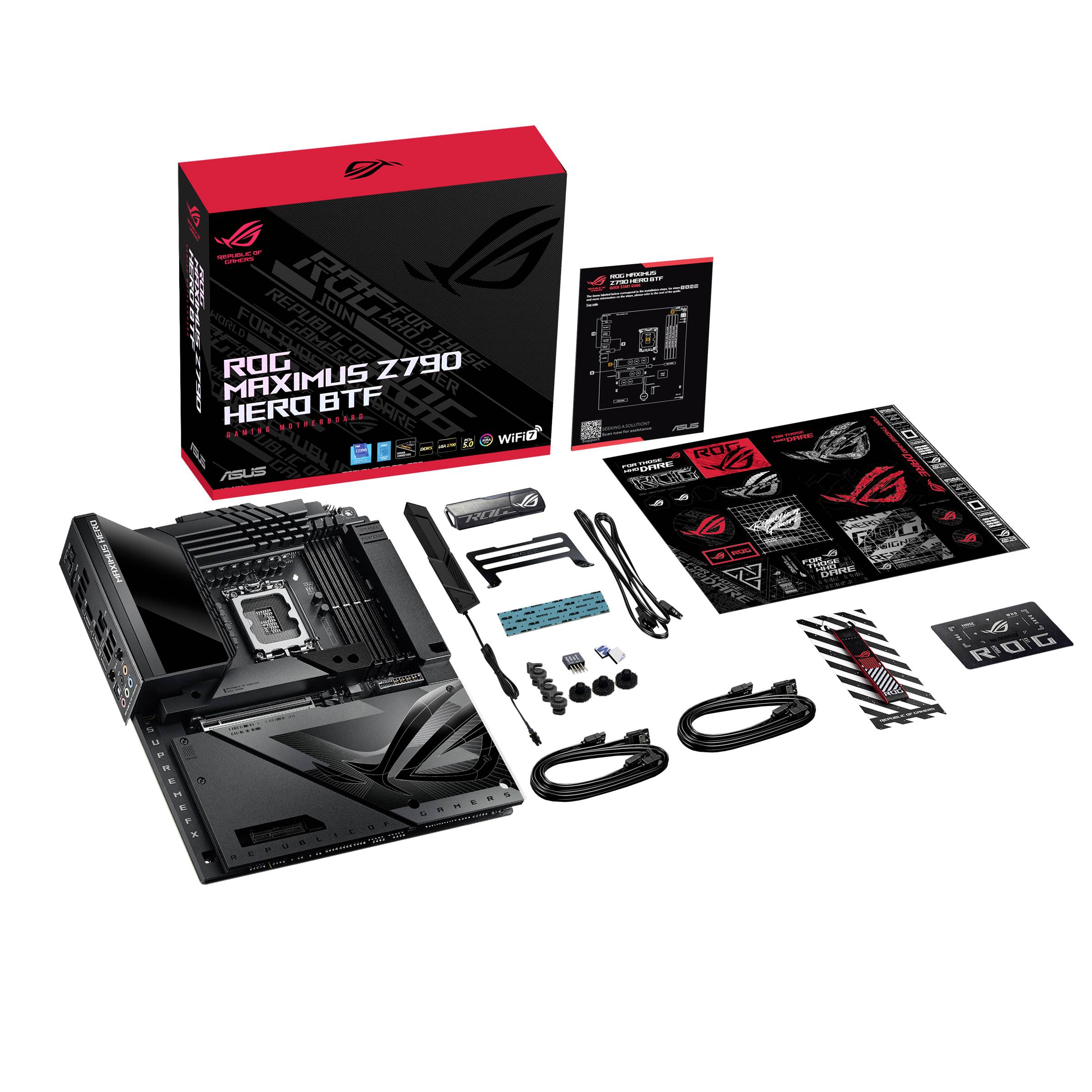 Asus ROG MAXIMUS Z790 HERO BTF Mainboard Sockel (PC) Intel® LGA 1700 Formfaktor (Details) ATX Mainboard-Chipsatz Intel® Z790