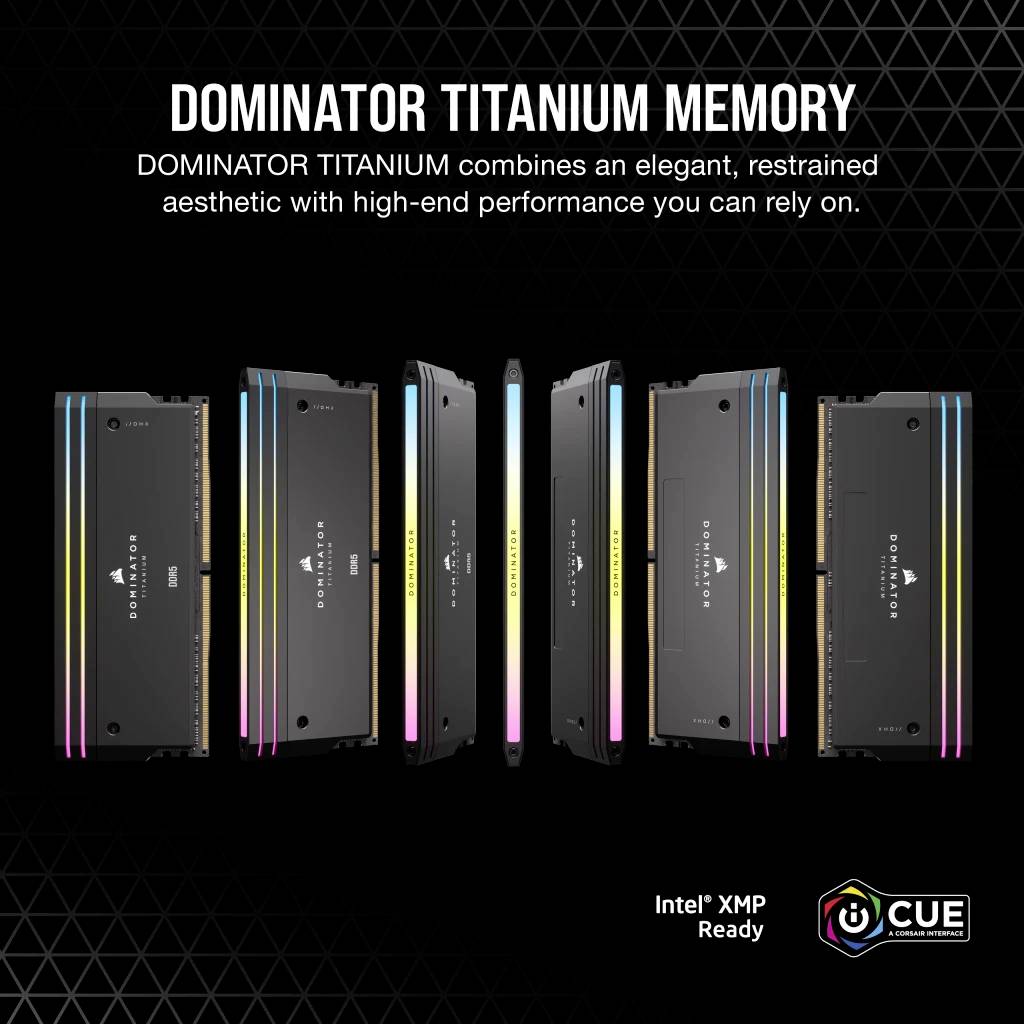 Corsair Dominator Titanium PC-Arbeitsspeicher Kit Retail DDR5 96GB 4 x 24GB on-die ECC 4800MHz 288pin DIMM CL32 CMP96GX5M4B6400C32