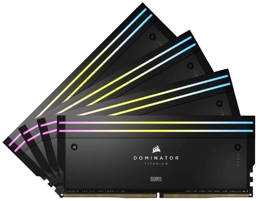 Corsair Dominator Titanium PC-Arbeitsspeicher Kit Retail DDR5 96GB 4 x 24GB on-die ECC 4800MHz 288pin DIMM CL32 CMP96GX5M4B6400C32