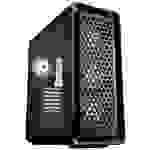 FSP Fortron CUT593P Tower Gaming-Gehäuse Schwarz 4 Vorinstallierte LED Lüfter, Staubfilter, Seitenfenster