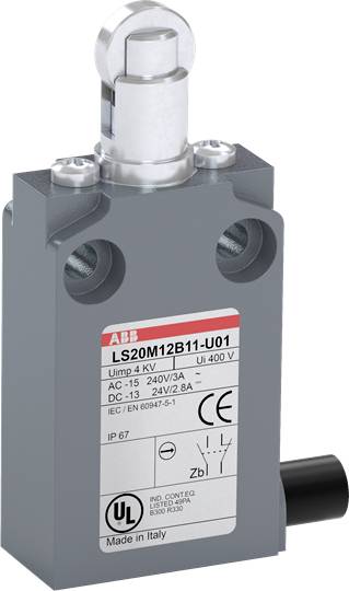 ABB 1SBV015512R2601 LS20M12B11-U01 Positionsschalter 10A Kuppenstößel IP67 1St.