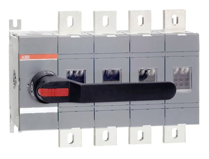 ABB OT1000E04P Lasttrennschalter 1000A 1000V Schwarz 1St.