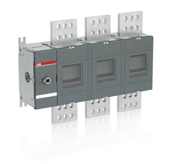 Ein elektrischer Schalter mit mehreren Kupferkontakten und einem roten Streifen, geeignet für industrielle Anwendungen.