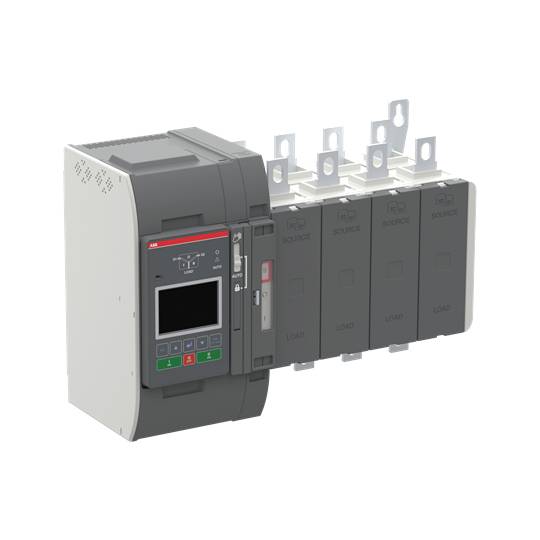 Ein elektrisches Schaltgerät mit mehreren Anschlüssen, einem digitalen Display und Steuerknöpfen. Es dient zum Steuern elektrischer Lasten.