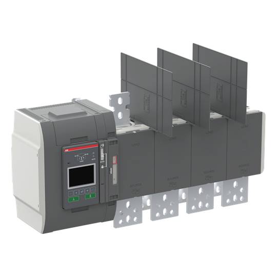 Ein digitaler Leistungsschalter mit Display und mehreren Anschlüssen, verwendet zur Stromüberwachung und -steuerung in elektrischen Systemen.