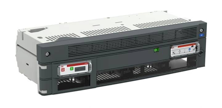 Ein Server-Rack-Modul mit Lüftungsschlitzen und zwei austauschbaren Laufwerken an der Vorderseite, geeignet für Rechenzentren.