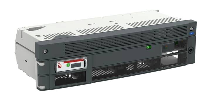 Server-Modul in rechteckiger Form, mit einem Belüftungsgitter vorne und LED-Anzeigen; oft in Rechenzentren verwendet.