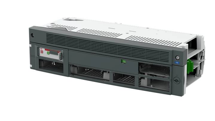 Server-Modul aus Metall mit Lüftungsschlitzen und Einschüben, auf weißem Hintergrund, ohne sichtbare Marke oder Beschriftung.